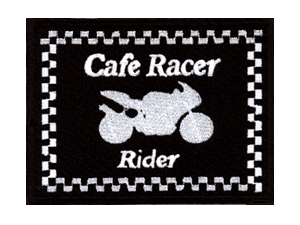 Cafe Racer Rider patch 4.75 inch